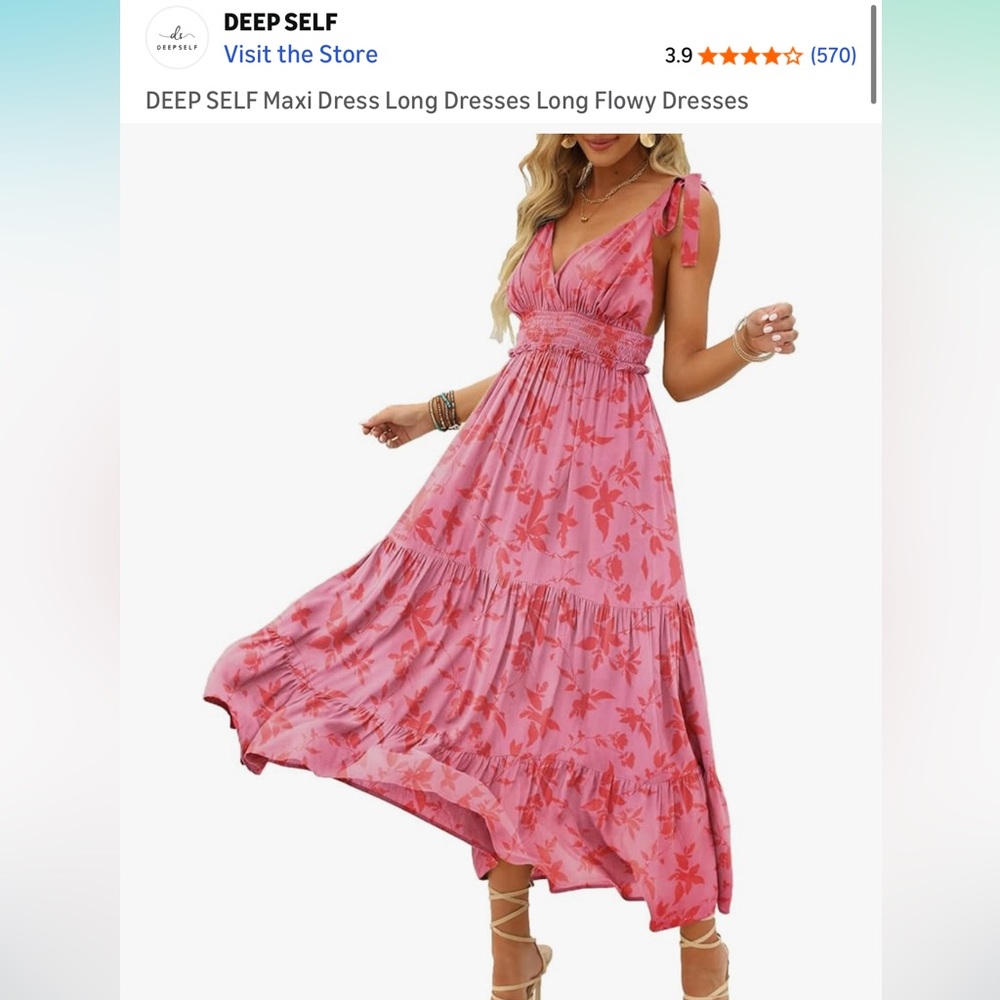 Red Leaf Maple Pink Floral dress